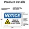 Signmission Exam In Progress Do Not Enter Sign, Vinyl Decal, 24in W x 18in L, 2PK OS-2PACK-NS-D-1824-L-12201 - alternate 6